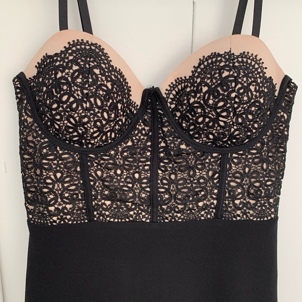 Agaci black fitted dress medium